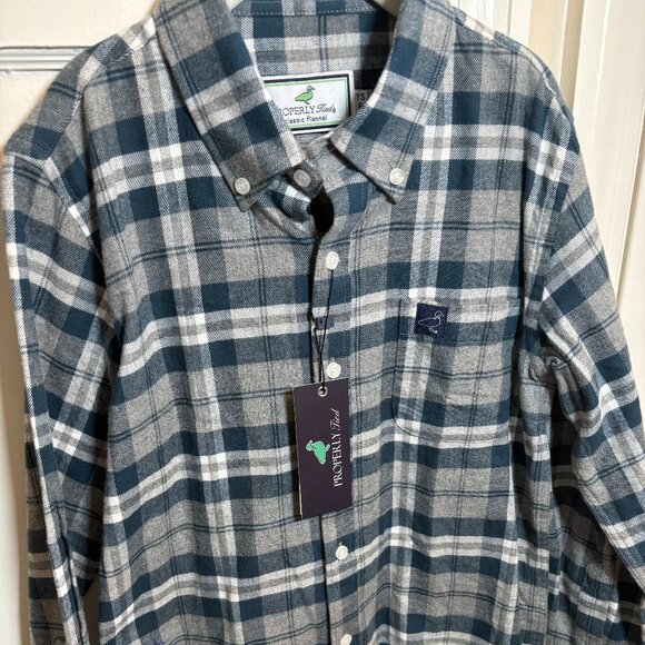 Properly Tied Boys Size 8 Flannel Button-Up - NWT - Picture 1 of 3